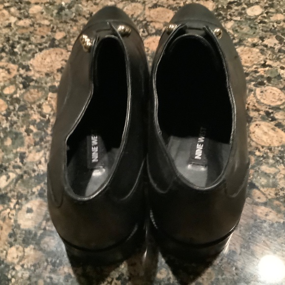 Nine West Size 8 Black Leather Shoes NWT - Picture 3 of 6